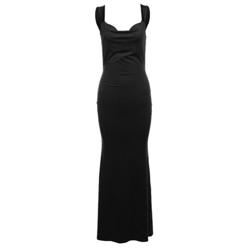 Backless Wide Strap Maxi Dress - Picture 12 of 16